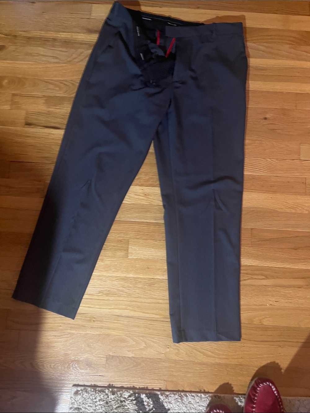 Van Heusen Men's Black Dress Trousers